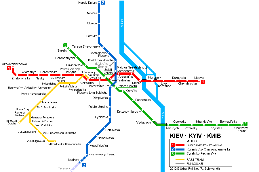 Kiev Metro Haritası