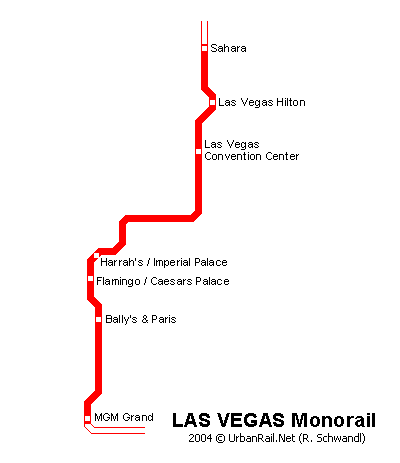 Las Vegas Monorail Haritası