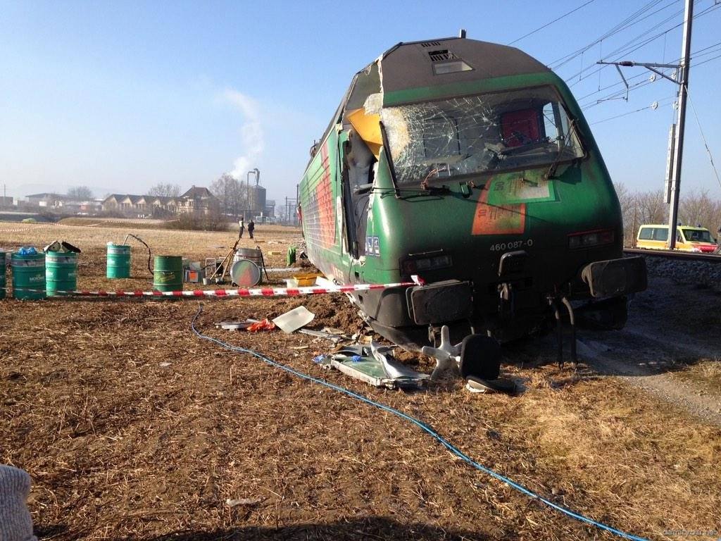 İsviçre’de Tren Kazası
