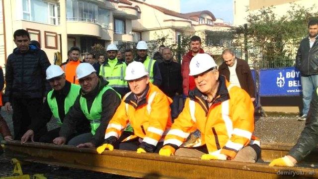Otogar-Sekapark Tramvay Hattının İlk Rayları Döşendi