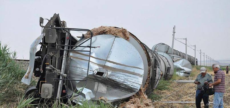 Yozgat’ta Tren Raydan Çıktı