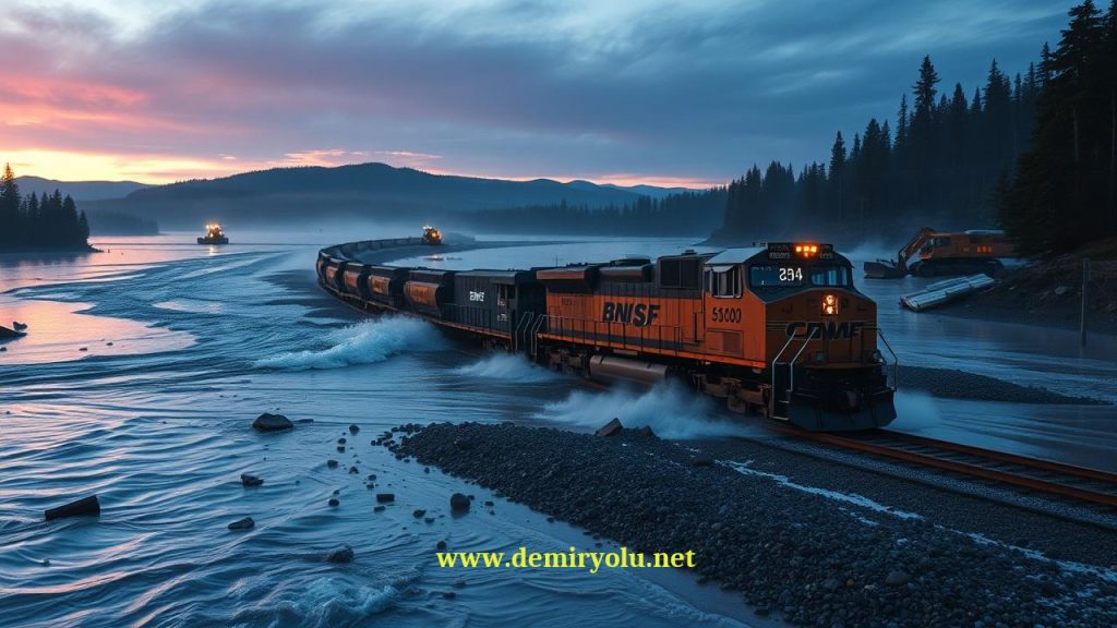 BNSF Washington’da Sel Sonrası Hızlı Toparlanma: Hizmet Yeniden Başladı